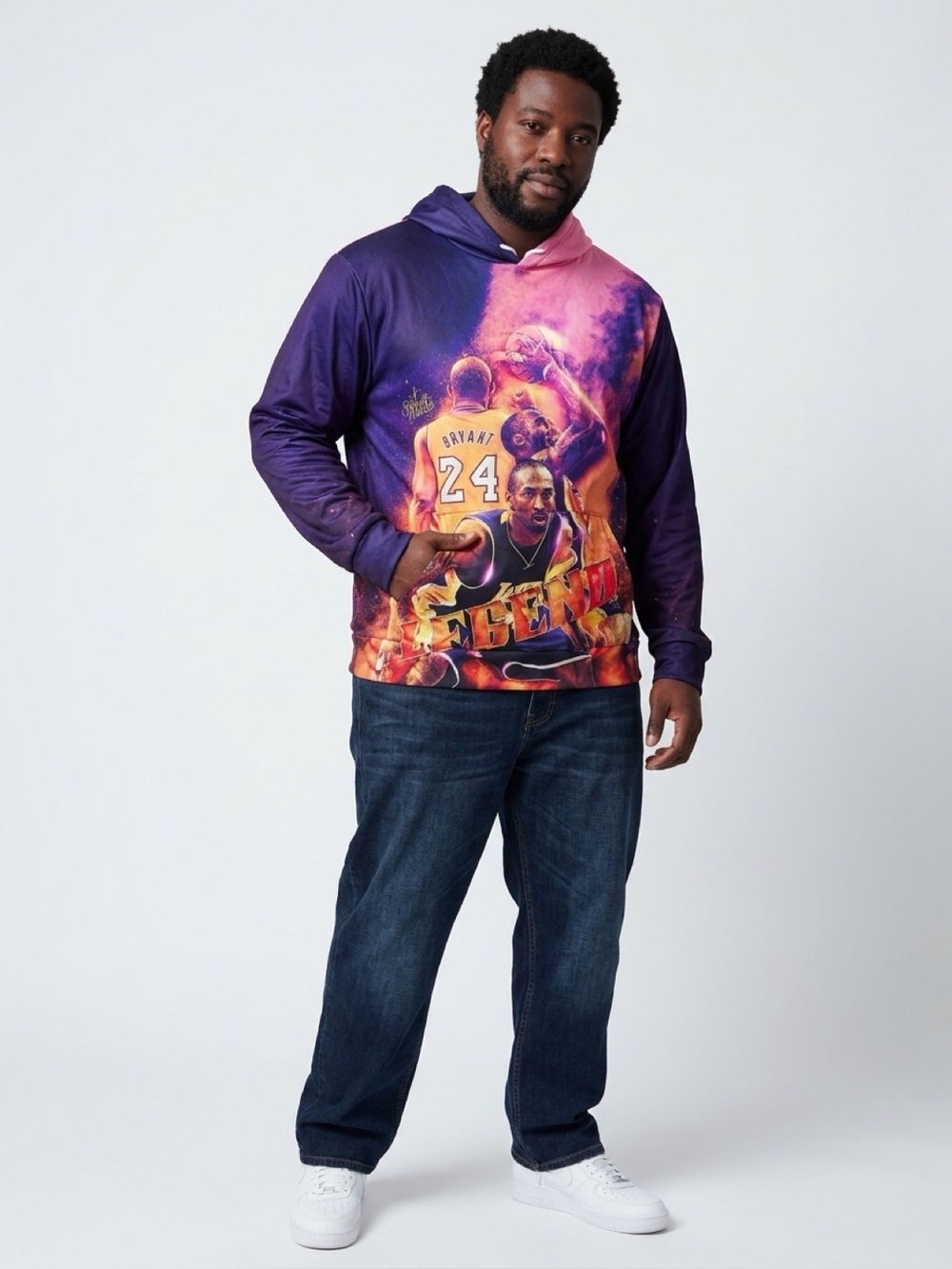 Kobe Bryant Legend Graphic Hoodie Size Small